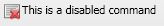 Command disabled icon