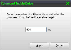 Command enable delay dialog