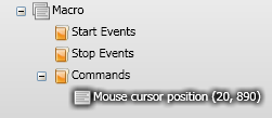 Set cursor position command