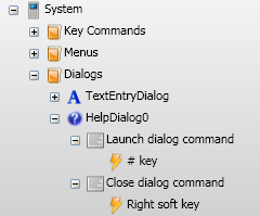 Dialogs event example