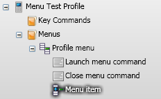 Command menu setup