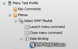 Databound menu setup