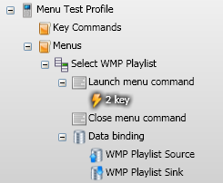 Databound menu setup