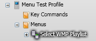 Command menu setup