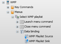 Databound menu example
